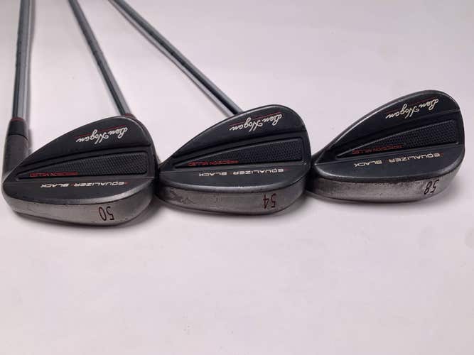 Ben Hogan Equalizer Black Wedge Set 50* 54* 58* KBS Tour-V 120g X-Stiff Steel RH