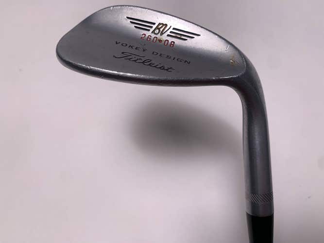 Titleist Vokey Chrome 200 Wedge 60* 8 Bounce Dynamic Gold Wedge Steel Mens RH