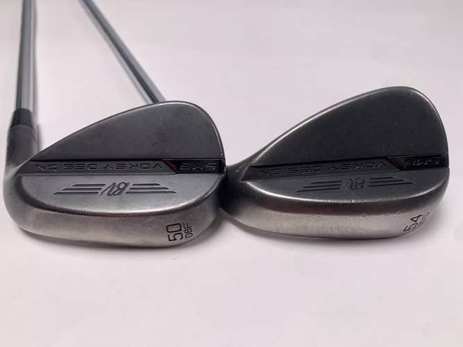Titleist Vokey SM8 Jet Black Wedge Set 50* 8 54* 10 Wedge Steel Mens RH