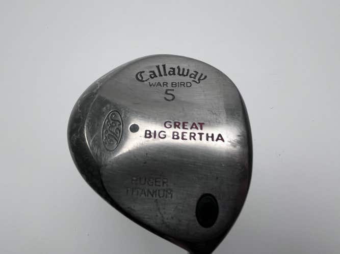 Callaway Big Bertha Warbird 5 Fairway Wood 18* BB UL Firm Graphite Mens RH