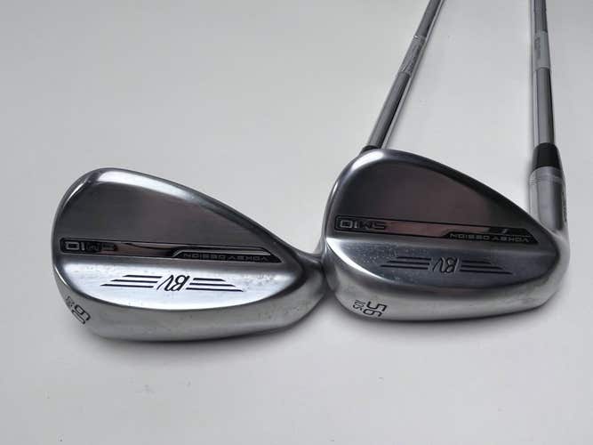 Titleist Vokey SM10 Tour Chrome Wedge Set 56* 10 60* 8 Vokey Wedge Steel Mens LH