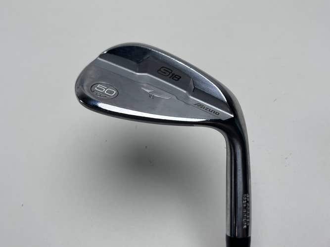 Mizuno S18 White Satin Wedge 50* 7 Bounce S300 120g Stiff Steel Mens RH
