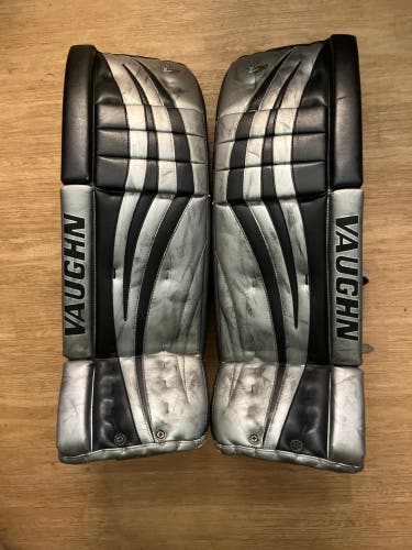 Used Vaughn Velocity 7 XF Pro Carbon Sr. Goalie Leg Pads 34 plus 2