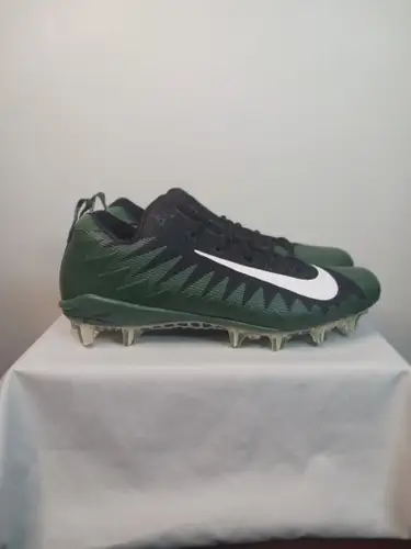 Nike Alpha Menace Pro Low Green White Black Football Cleats Athletic Sz.11.5 (New)