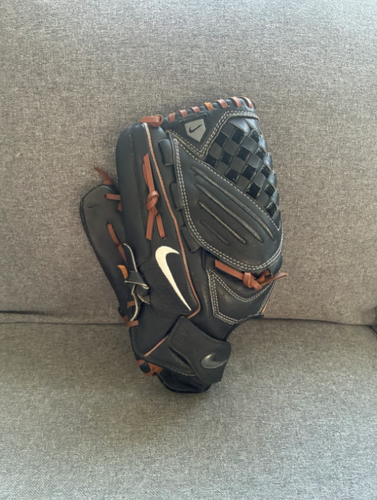 Nike Air Game Ready 12.5” Baseball Softball Glove LHT Black Brown Leather
