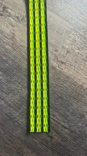 Jimalax Lacrosse Mesh – Neon Yellow/Black – New Never Strung