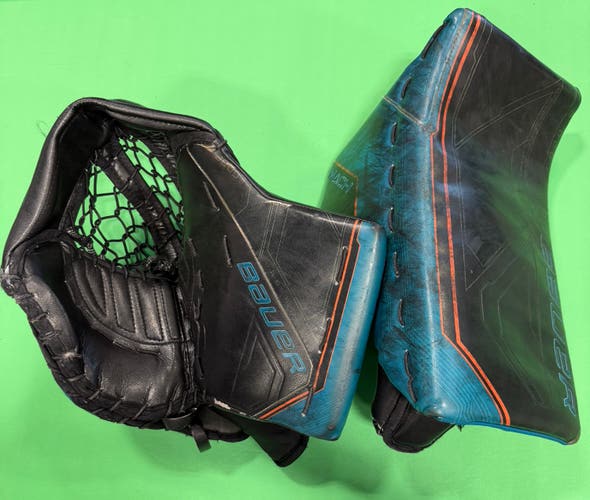 Bauer Supreme Mach Goalie Glove & Blocker Set Full Right | Senior