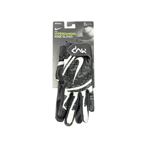 Used Nike BB/SB Batting Gloves Black MD 11375-S000380353