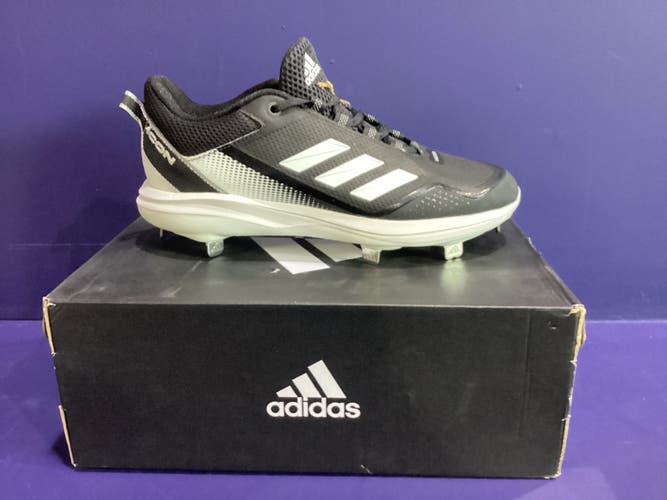 Black Men's Size M 8.5 (W 9.5) Adult Adidas Low Top Metal (New)