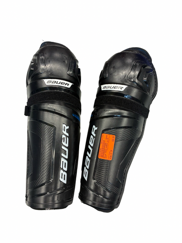 Used Bauer SHIN GUARDS 13 IN Intermediate Shin Guards Black 13" 11682-S000136368