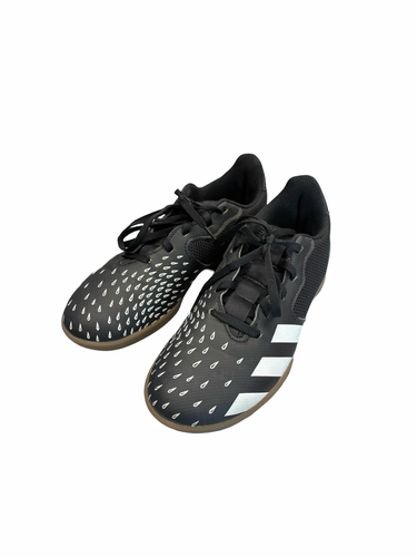 Used Adidas Soccer Indoor Shoes Black Junior 04.5 11682-S000136338