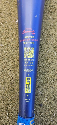 Combat MFG Spec A1 Alloy BBCOR Certified Bat (-3) 29 oz 32" (Used)