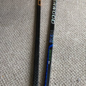 2 Pack Pro Stock Hockey Sticks. Sherwood and Pro RH P86 Curve