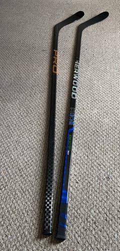 2 Pack Pro Stock Hockey Sticks. Sherwood and Pro RH P86 Curve