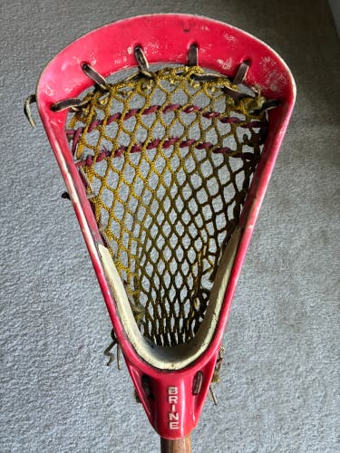 Vintage Brine PL66 Lacrosse Stick 1970’s Wooden Handle
