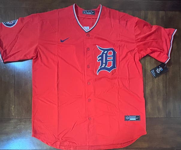Detroit Tigers Kevin McGonigle Adult XXL Orange Alternate Jersey NWT