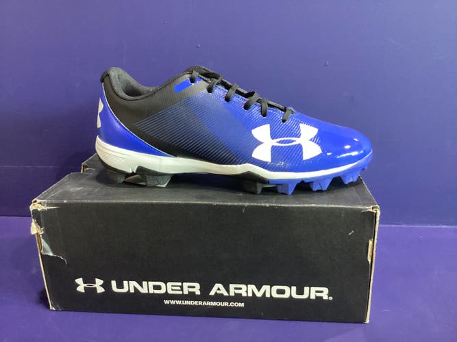 Blue Men's Size M 9.0 (W 10.0) Adult Under Armour Molded Cleats (New)