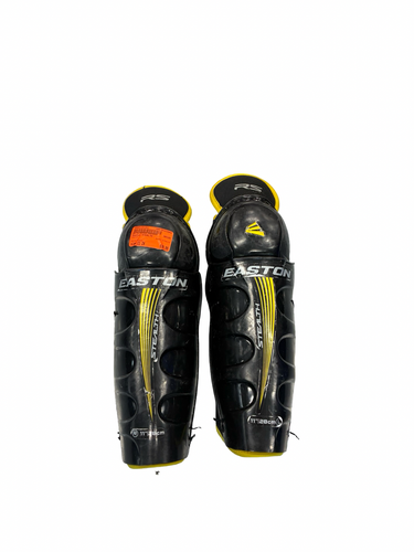 Used Easton STEALTH Junior Shin Guards Black 11" 11682-S000135193