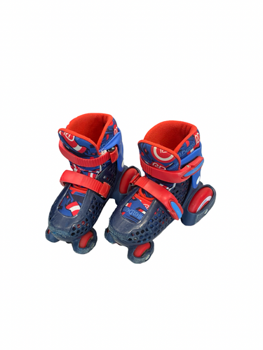 Used RollerDerby ADJUSTABLE QUAD Child Roller Quad Skates Red Adjustable 11682-S000135927