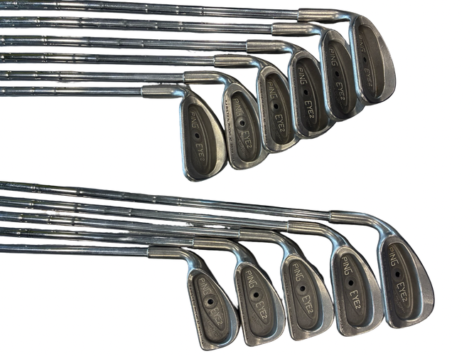 Used Ping EYE 2 BLACK DOT Mens Iron Set LH 2I-SW 11682-S000136036