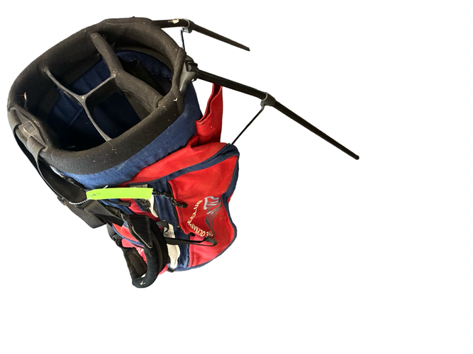Used Ping 4 WAY HOOFER Mens Stand Bag Red 11682-S000136293