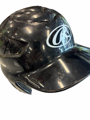Used Rawlings BATTING HELMET Batting Helmet No Mask Black MD 11682-S000136305