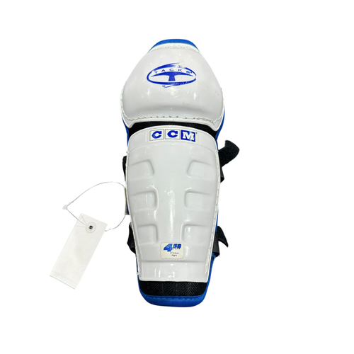 Used CCM 452 TACKS Youth Shin Guards White 9" 11375-S000380285