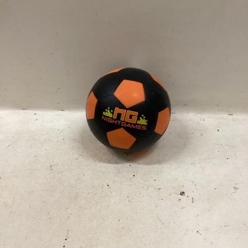 Used NIGHT GAMES All Size Soccer Ball Black And Orange 5 11725-S000505262