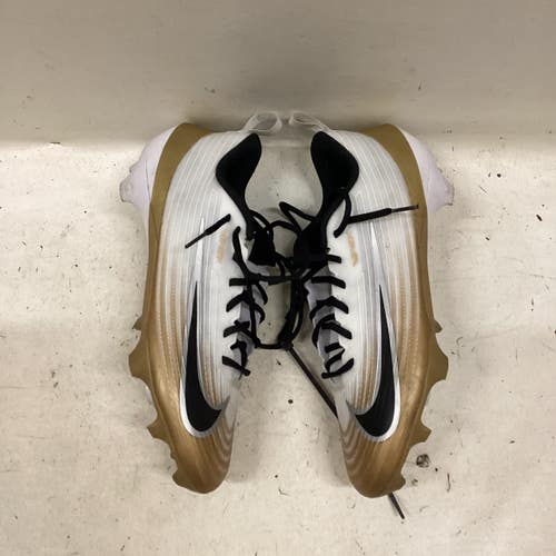 Used Nike Adult FB Cleats Gold And White Senior 13 11725-S000505290