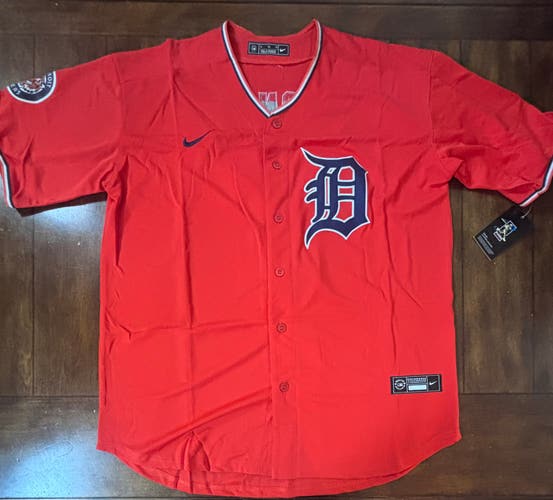 Detroit Tigers Kevin McGonigle Adult XL Orange Alternate Jersey NWT