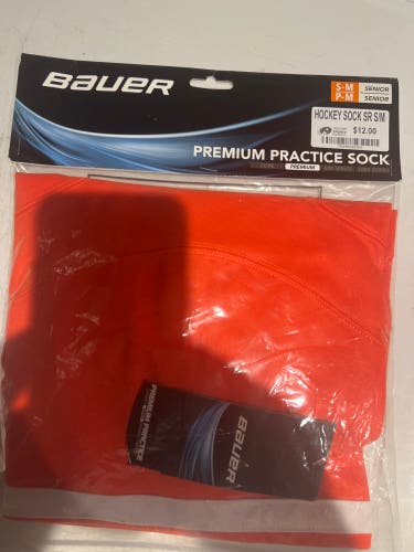 Flyers Orange Senior S/M Bauer Socks (New)