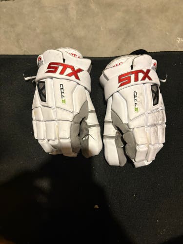 Ohio State STX Cell vi Lacrosse Goalie Gloves (Used)