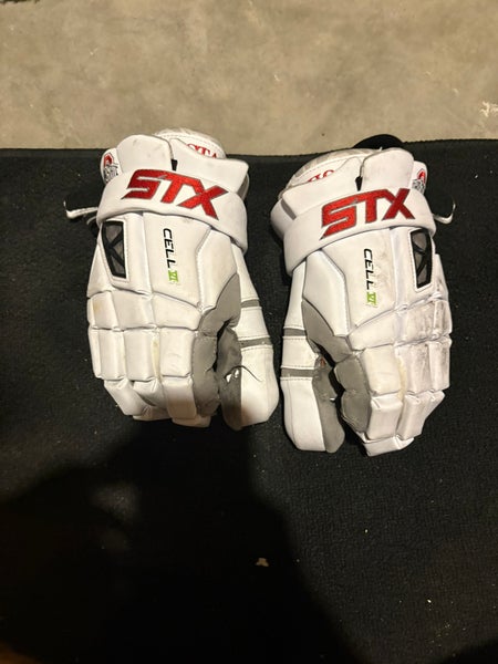 Ohio State STX Cell vi Lacrosse Goalie Gloves (Used)