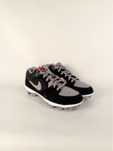 Nike Air Jordan Stadium 90 Low TD Black Cement Football HQ0210-060 Men’s Size 10