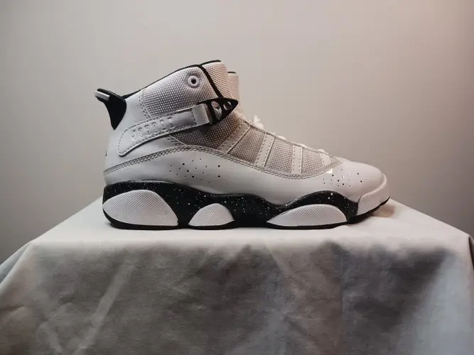Nike Air Jordan 6 Rings Sneakers 323432-111 Sz.3 Reverse Oreo (Used)