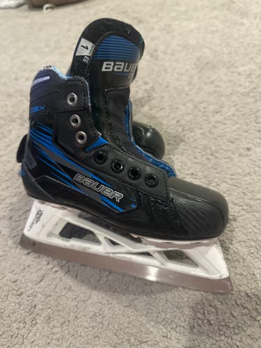 2024 Bauer GSX Hockey Goalie Skates Extra Wide Width Size 1 (Used)