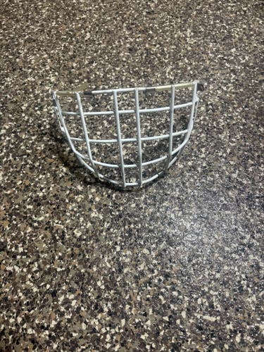 White cage for bauer profile helmets senior size