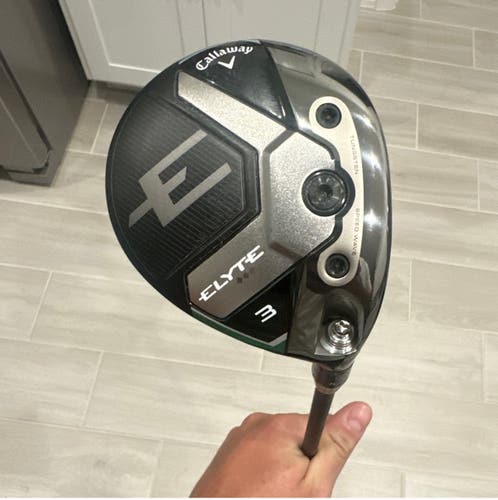 Men's 2025 Callaway Elyte Triple Diamond Right Handed Fairway Wood Extra Stiff Flex 3 Wood Graphite