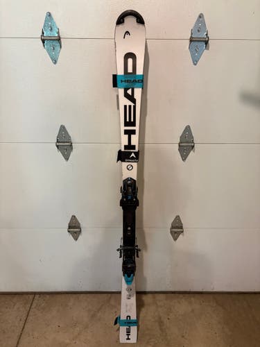 2024 HEAD 165 cm Racing WC Rebels e-SL FIS Skis With Bindings Max Din 16 (Used)