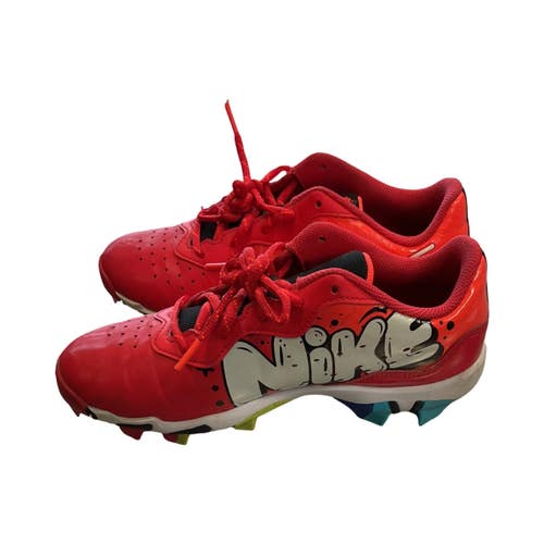 Used Nike FASTFLEX BB/SB Cleats Red Junior 05.5 11859-S000032328