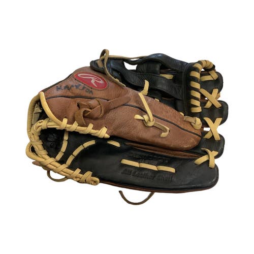 Used Rawlings PREMIUM SERIES BB/SB Glove RH Throw Brown 12" 11859-S000032412