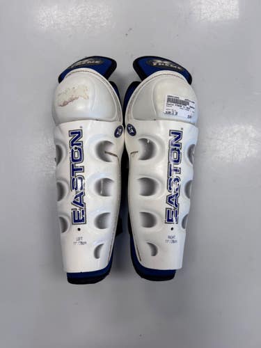 Used Easton XTREME 11 INCH Junior Shin Guards White 11" 11860-S000312882