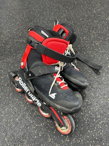 Used Rollerblade ADJUSTABLE INLINE SKATES Senior Rec Fitness Skates Black Senior 5 11337-S000492730