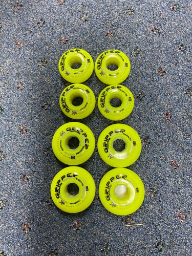 Labeda Gripper Crossover Wheels New 4x 59mm + 4x 68mm Yellow – Youth Hi-Lo Set