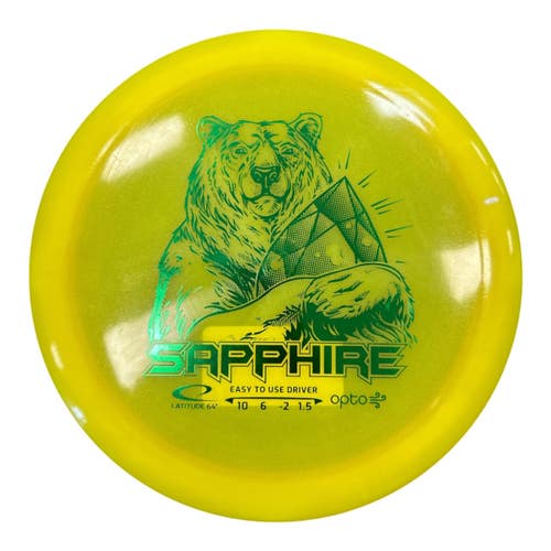 Used Latitude 64 OPTO SAPPHIRE Disc Golf Driver Yellow 158g 11450-S000525620