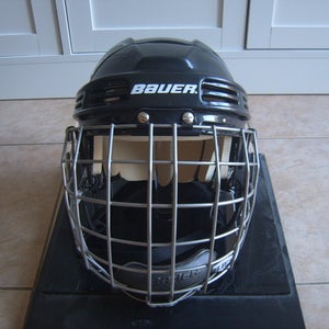 Free Shipping - Vintage Excellent Condition Bauer HH4000L Senior Hockey Helmet sz Large Black