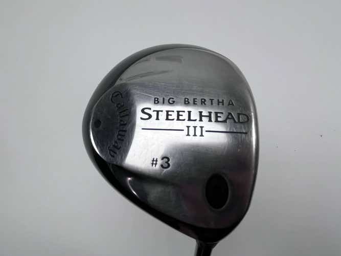 Callaway Steelhead III 3 Fairway Wood 15* System III Regular Graphite Mens RH