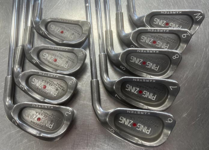 Used Ping PING ZING RED DOT Mens Iron Set RH 2I-PW 11497-S000159841