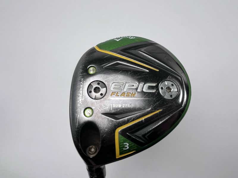 LEFTY Callaway EPIC Flash Sub Zero 3 Fairway 15* HZRDUS Smoke