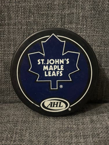 St. John’s Maple Leafs AHL Hockey Puck